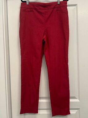Chico's Slim Ankle Pants in Berry, Size 1R